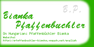 bianka pfaffenbuchler business card