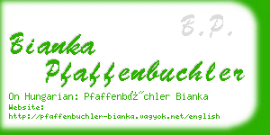 bianka pfaffenbuchler business card